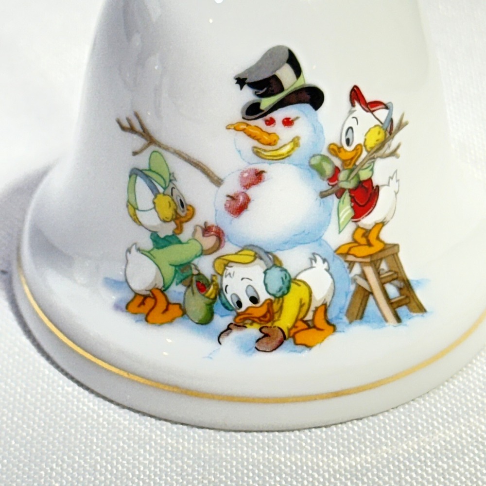 Vintage 1994 Grolier Disney Christmas Bell‎ Ornament Huey Dewey Louie